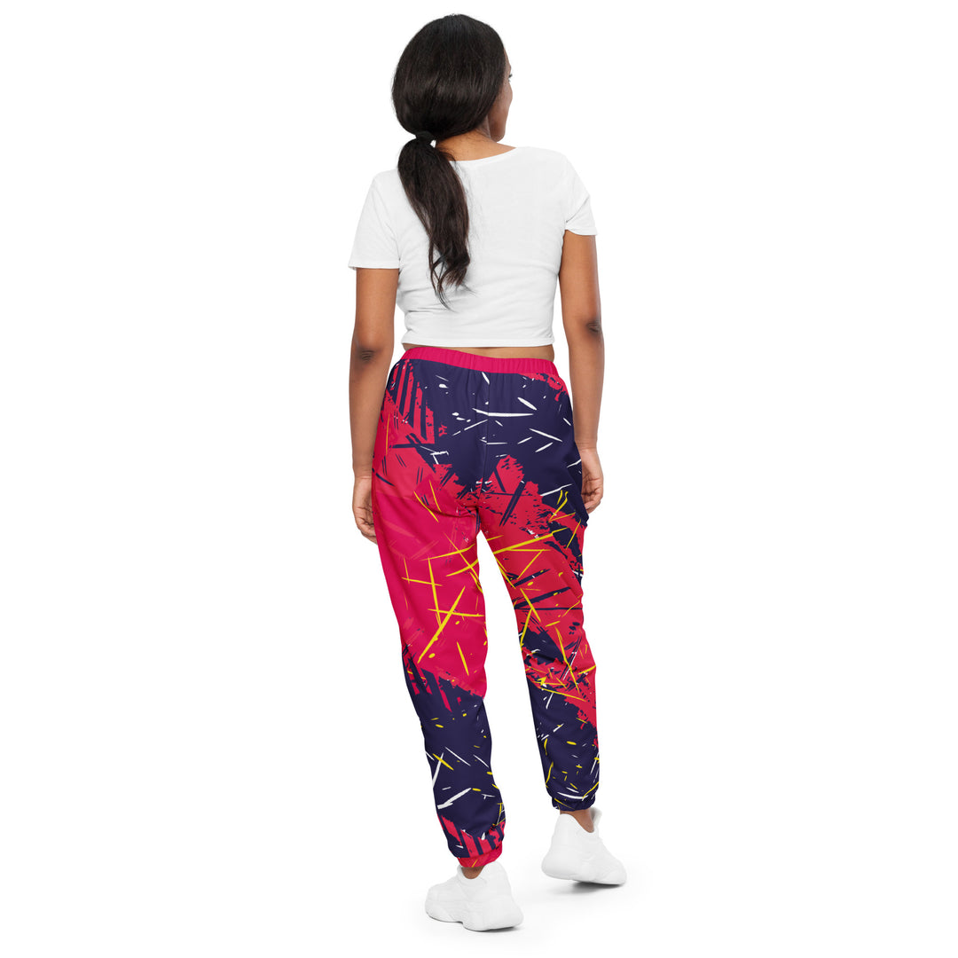 Unisex Track Pants - Purple-Pink Blaze