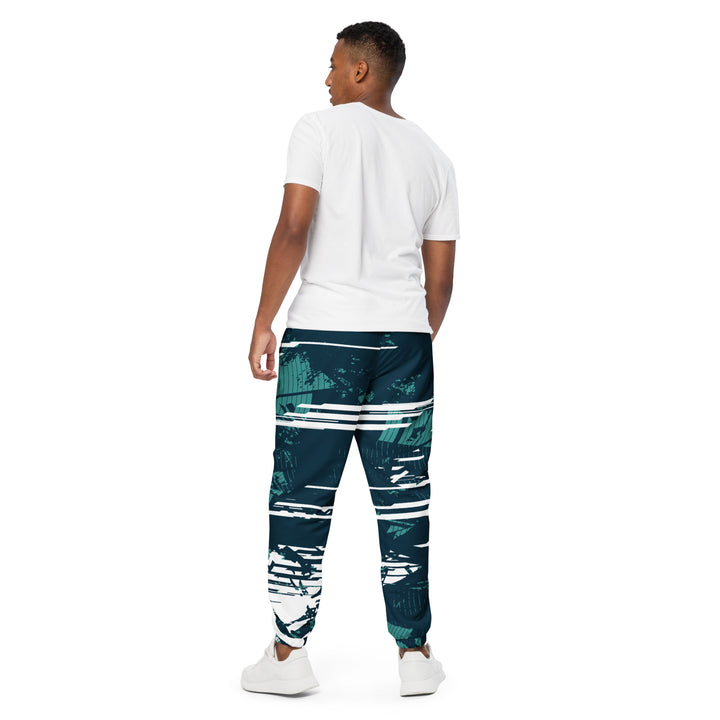 Unisex Track Pants - Green-White Aware