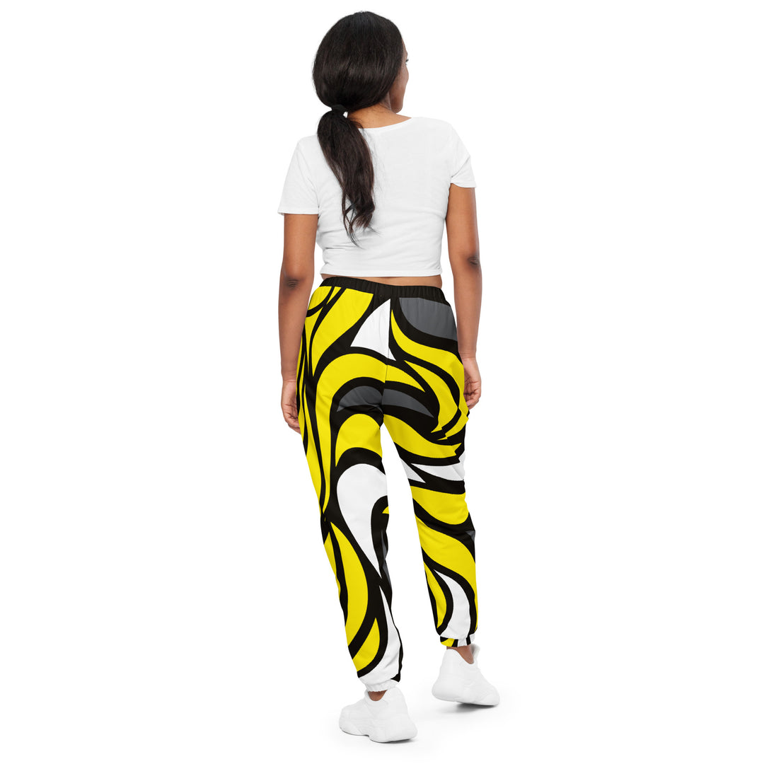 Unisex Track Pants - Black-Yellow Dream