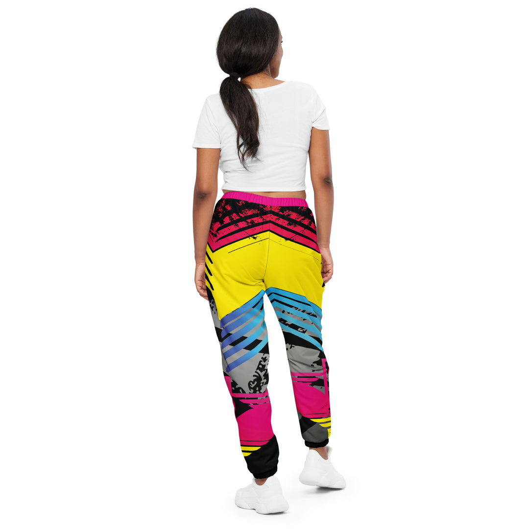 Unisex Track Pants - Yellow-Pink Shaft