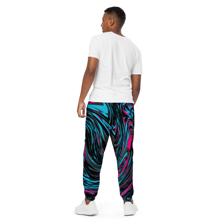 Unisex Track Pants - Blue-Pink Blend