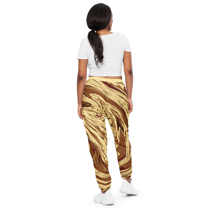 Unisex Track Pants - Beige-Brown Blend