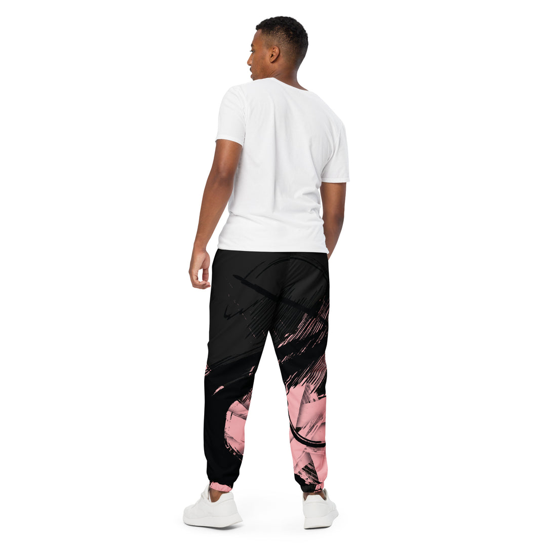 Unisex Track Pants - Black-Red Shadow