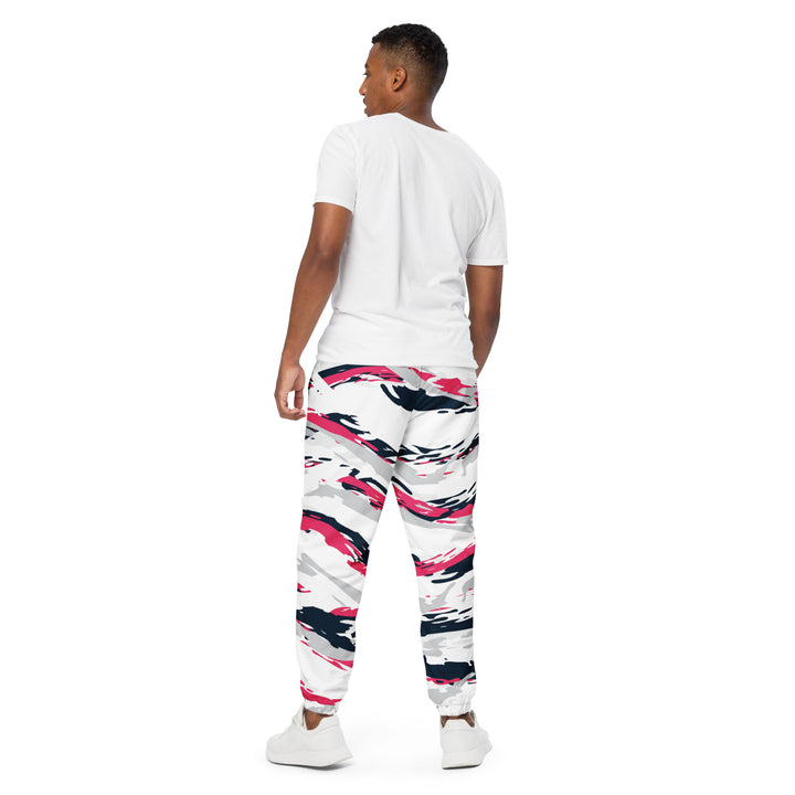 Unisex Track Pants - White-Pink River