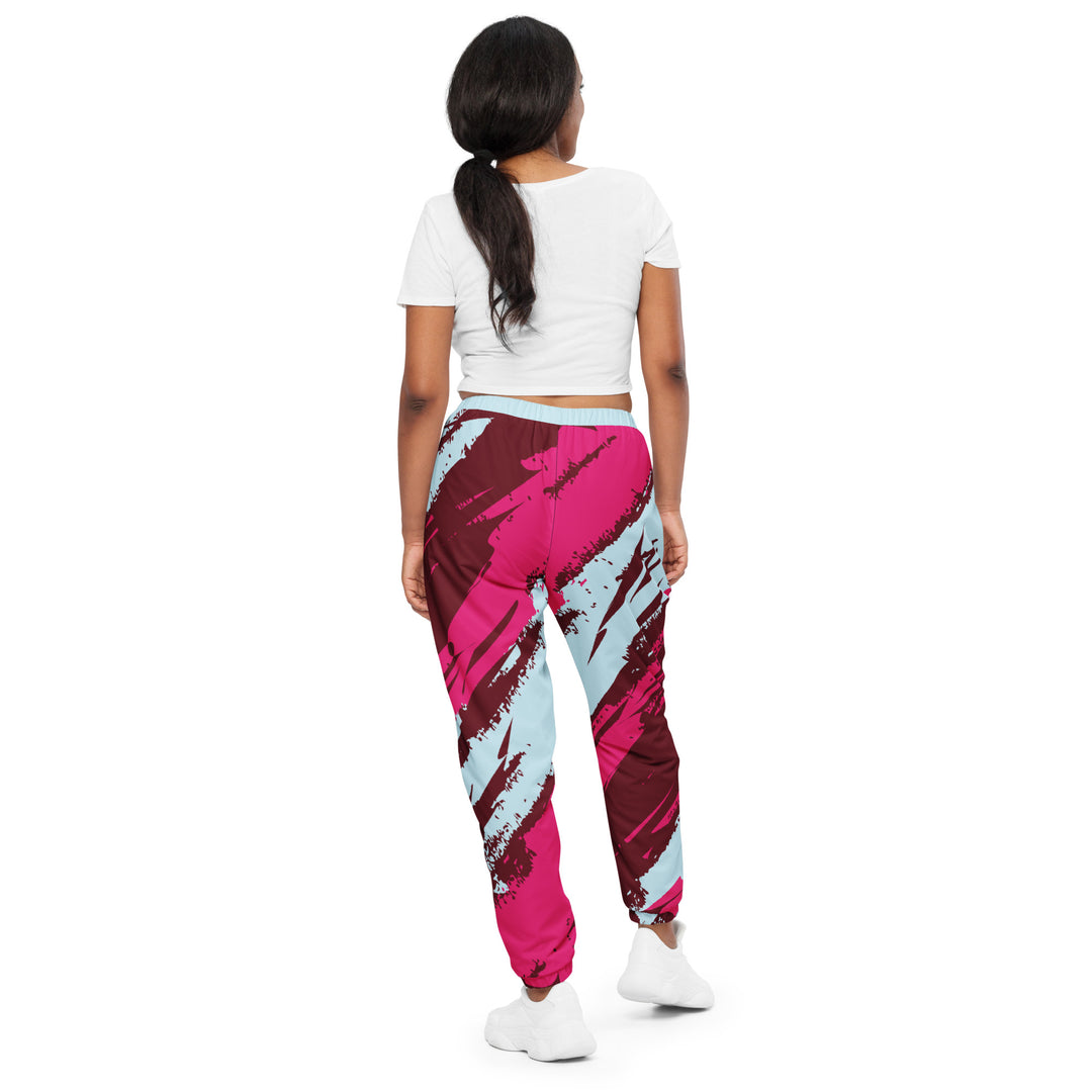 Unisex Track Pants - Red-Pink Breaker