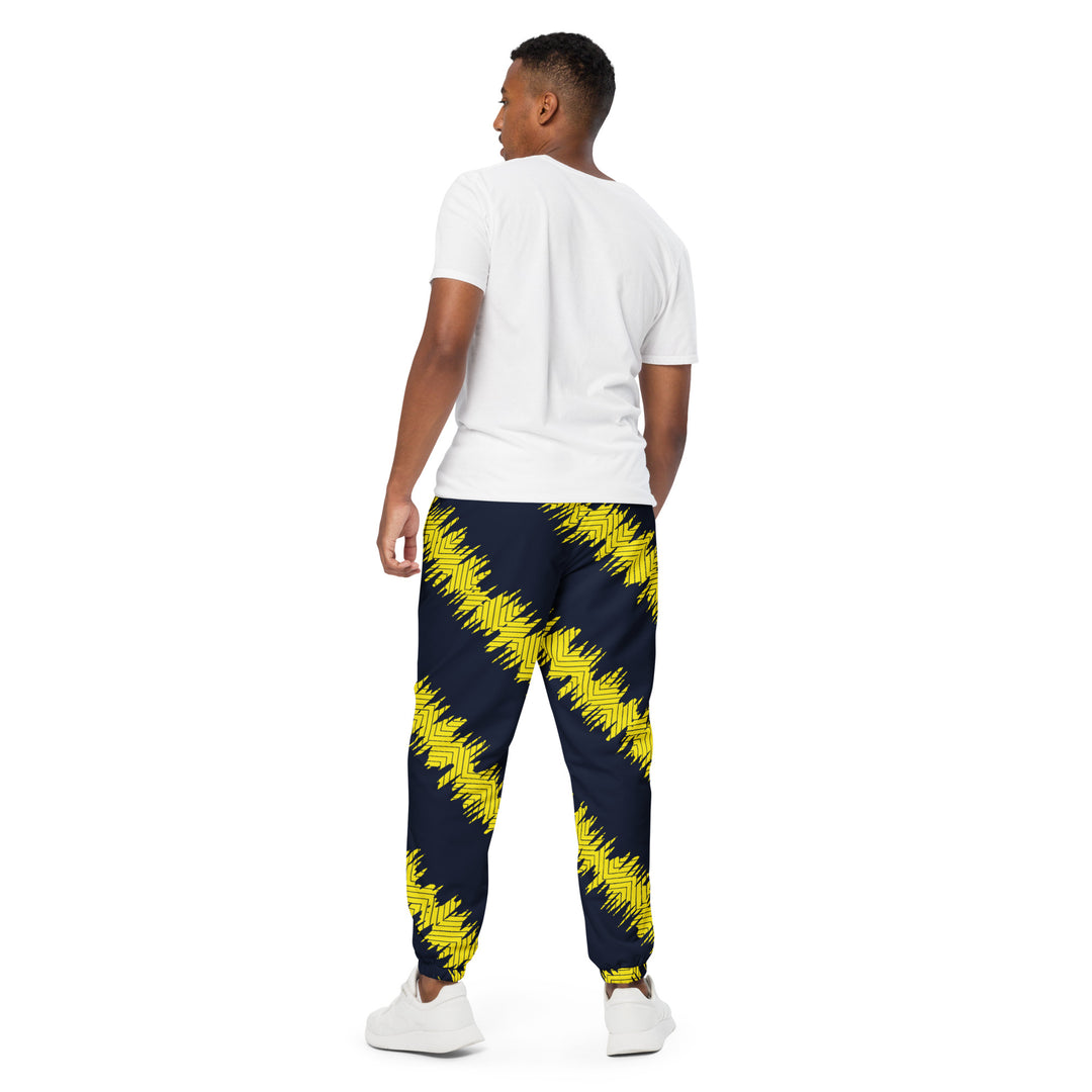 Unisex Track Pants - Black-Yellow City