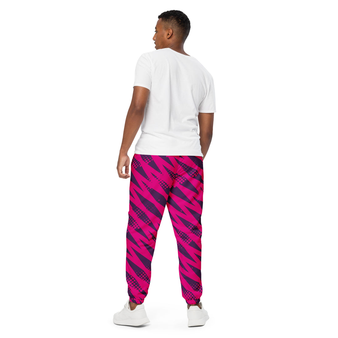 Unisex Track Pants - Pink-Purple Diamond