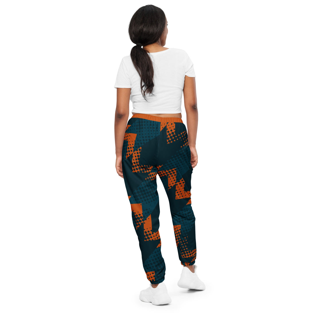 Unisex Track Pants - Blue-Orange Trend