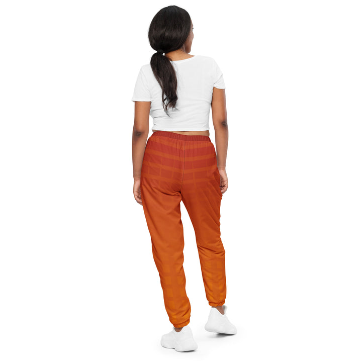 Unisex Track Pants - Orange-Red Fade