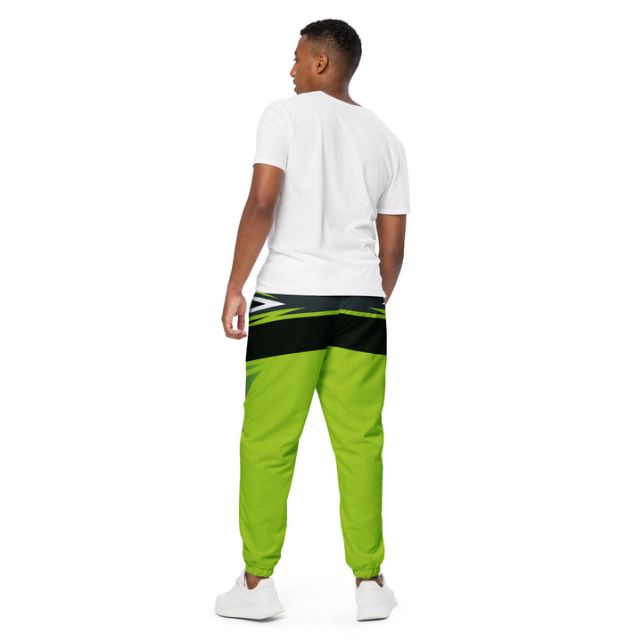 Unisex Track Pants - Black-Green Play