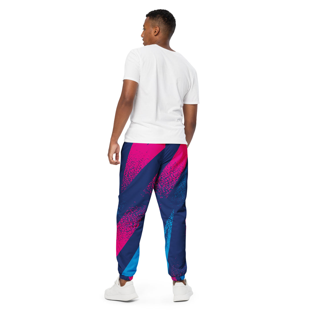 Unisex Track Pants - Blue-Pink Dots