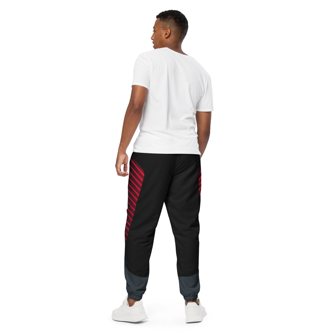 Unisex Track Pants - Black-Red Hermes