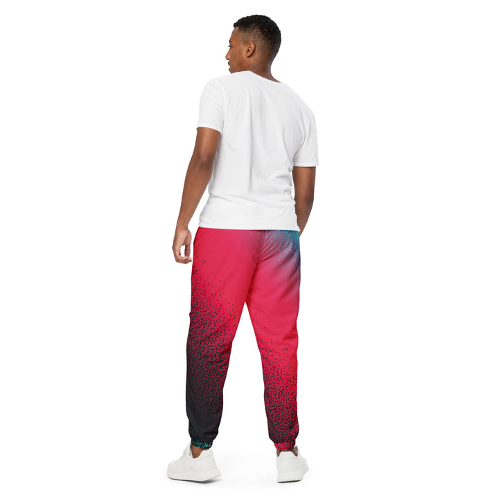 Unisex Track Pants - Black-Red Dots