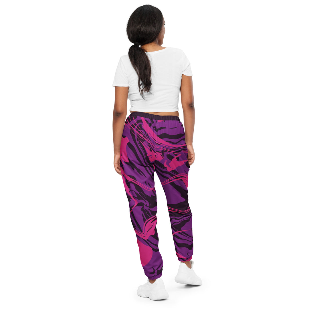 Unisex Track Pants - Purple-Pink Smoke