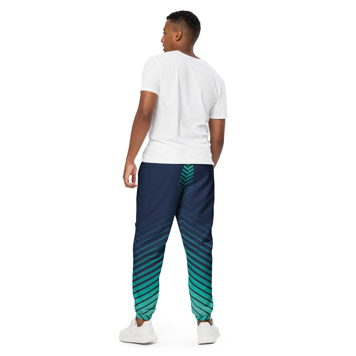 Unisex Track Pants - Blue-Green Arrow