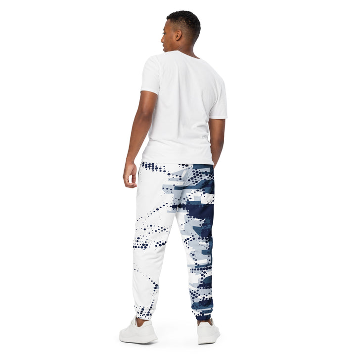 Unisex Track Pants - Blue-White City