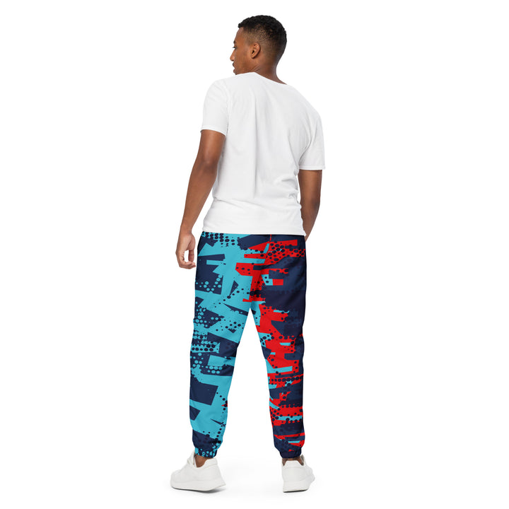 Unisex Track Pants - Blue-Red City