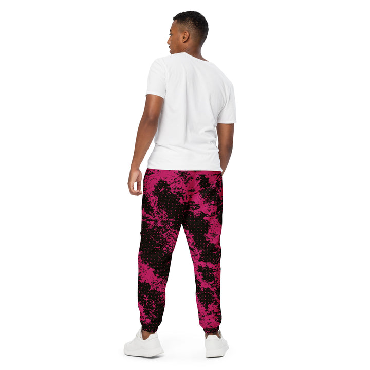 Unisex Track Pants - Black-Pink Loader