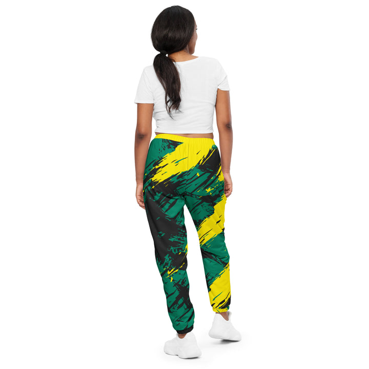 Unisex Track Pants - Green-Yellow Riot