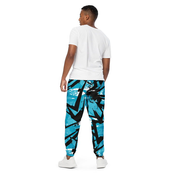 Unisex Track Pants - Blue-Black Break