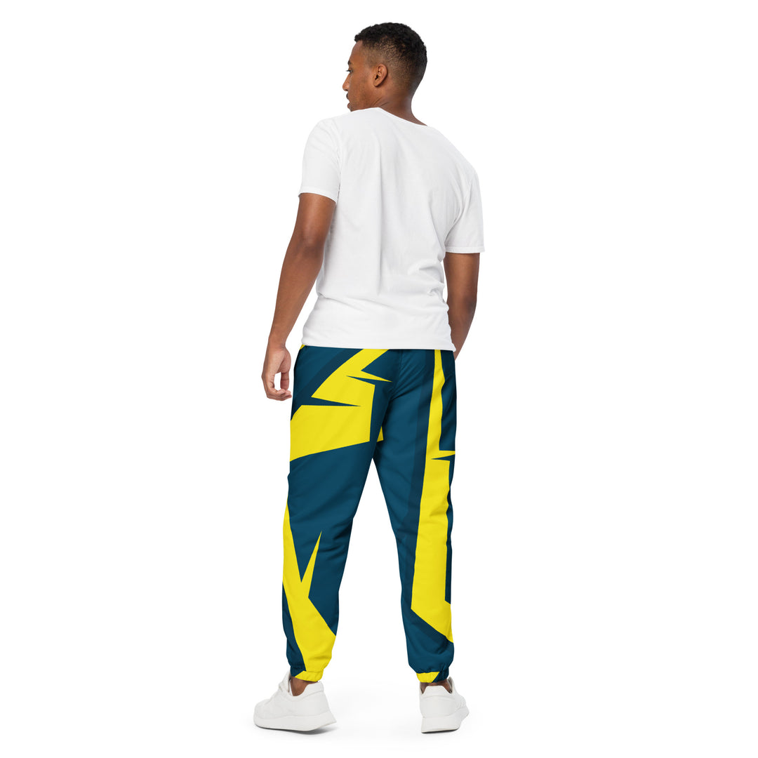 Unisex Track Pants - Blue-Yellow Room