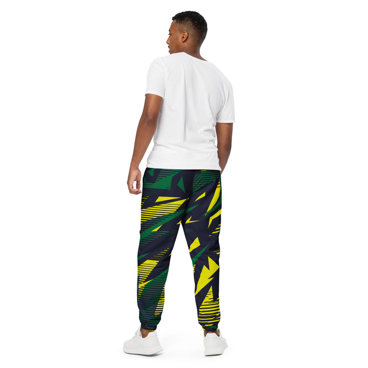 Unisex Track Pants - Black-Yellow Arrow