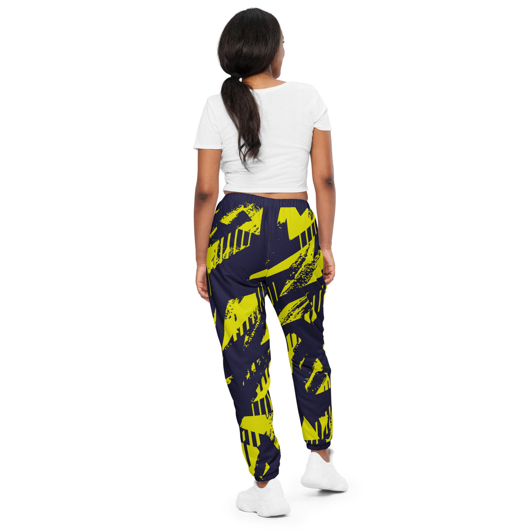 Unisex Track Pants - Purple-Yellow Track