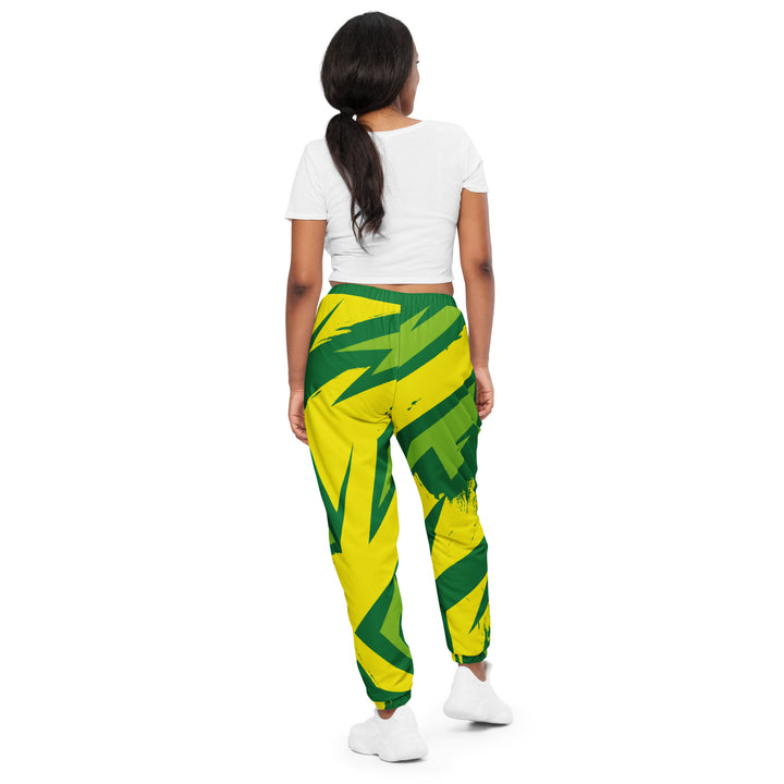 Unisex Track Pants - Green-Yellow Edge