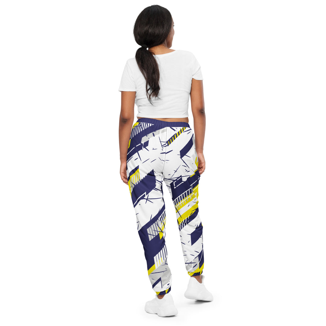 Unisex Track Pants - White-Purple Track