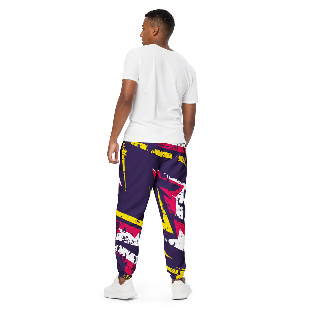 Unisex Track Pants - Purple-Pink Graffiti