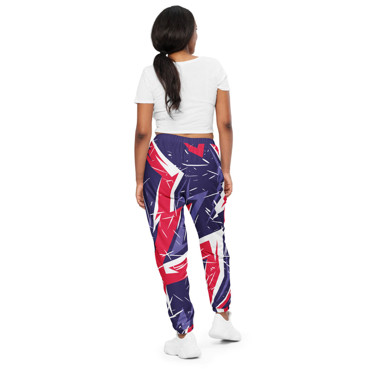 Unisex Track Pants - Purple-Red Sparks