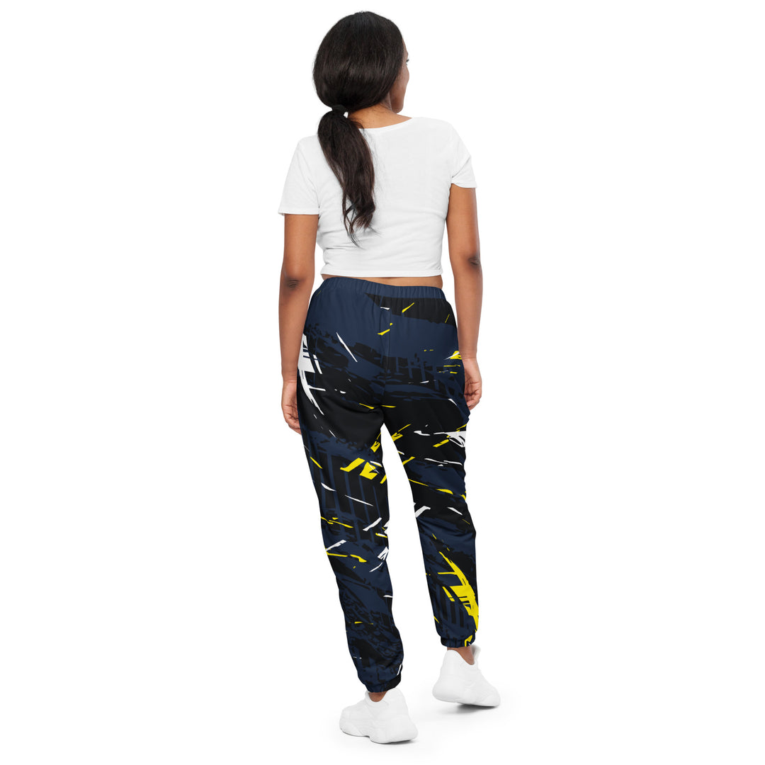 Unisex Track Pants - Black-Yellow Sparks