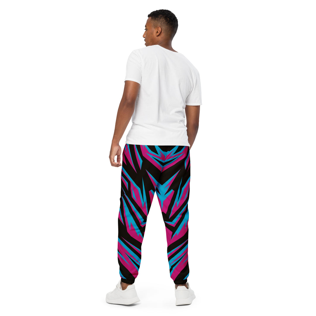 Unisex Track Pants - Black-Pink Transform