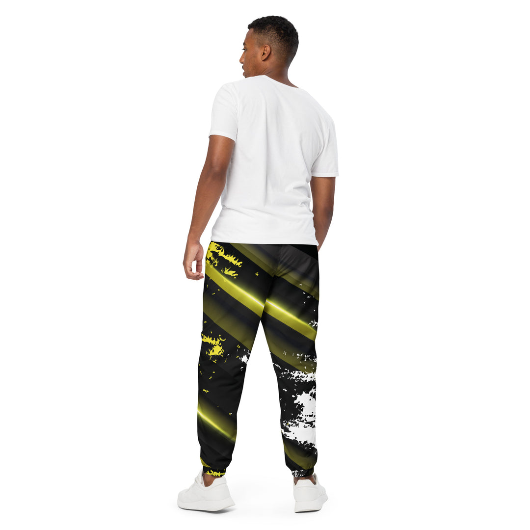 Unisex Track Pants - Black-Yellow Shine