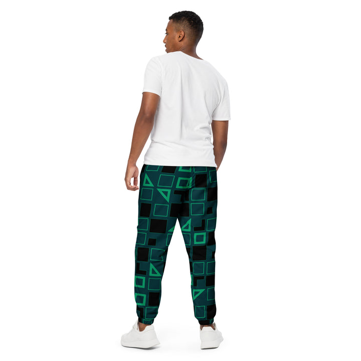 Unisex Track Pants - Green-Black Game