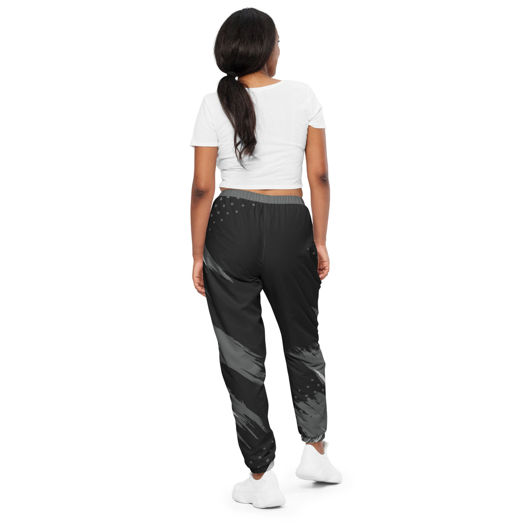 Unisex Track Pants - Black-Grey Invade