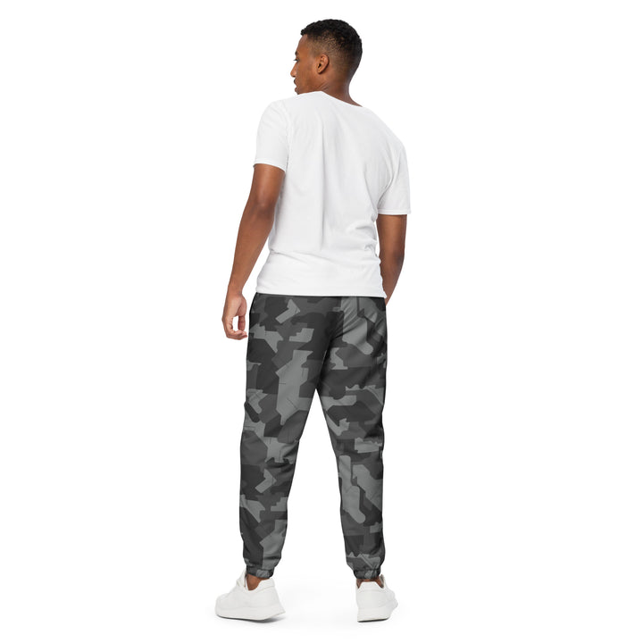 Unisex Track Pants - Grey Camouflage