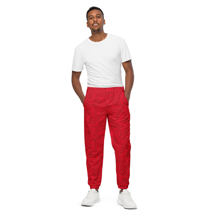 Unisex Track Pants - Red Leaves