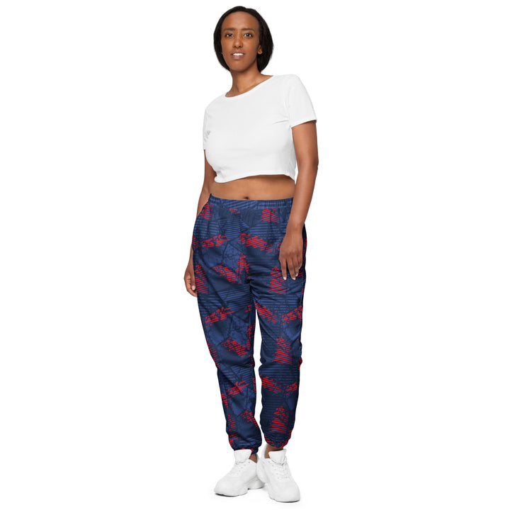 Unisex Track Pants - Blue-Red Secret