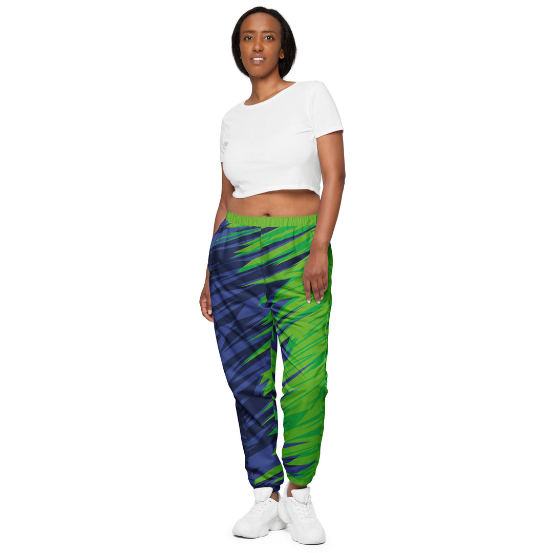 Unisex Track Pants - Green-Blue Move