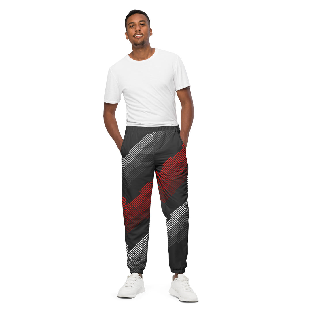 Unisex Track Pants - Black-Red Award