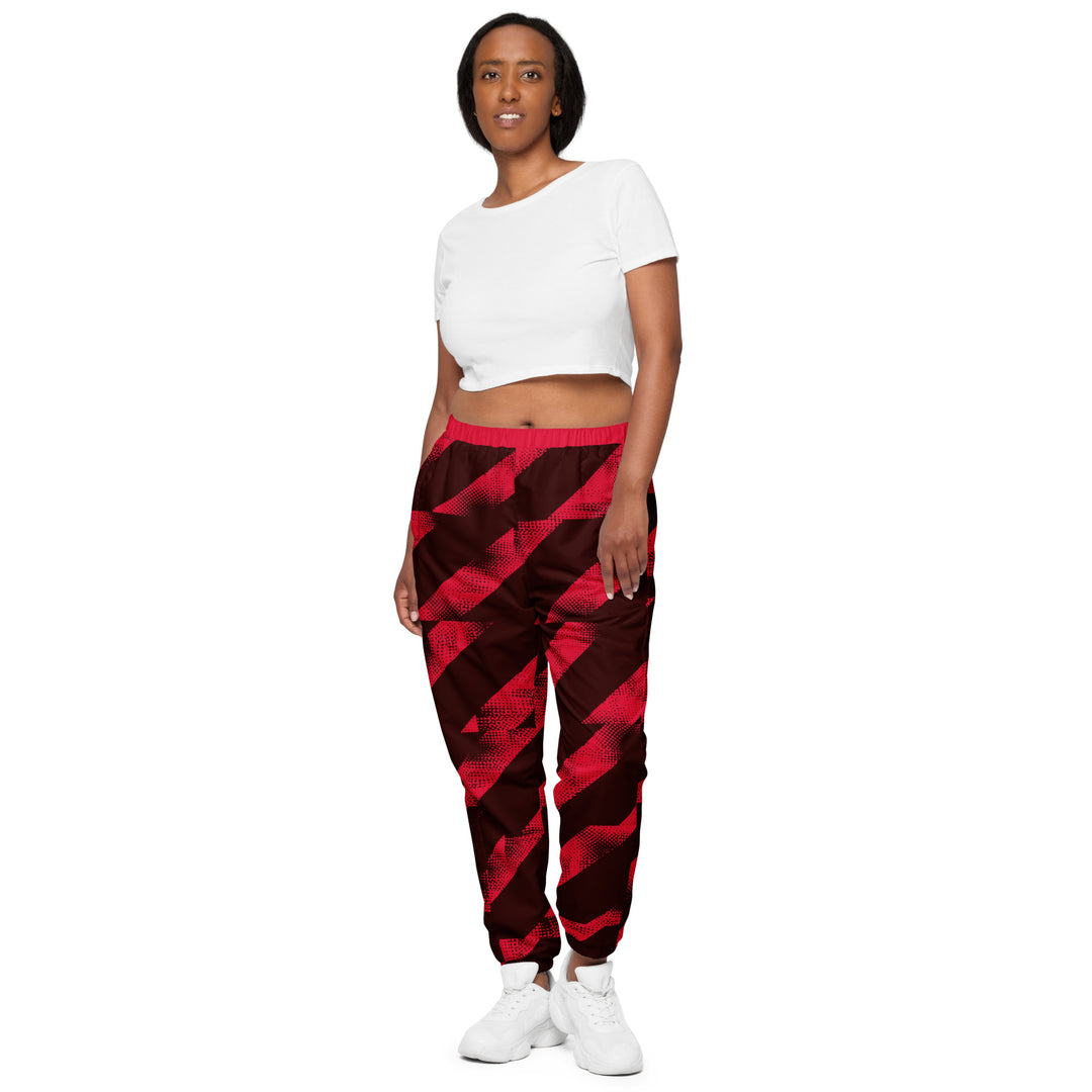 Unisex Track Pants - Red-Black Hero