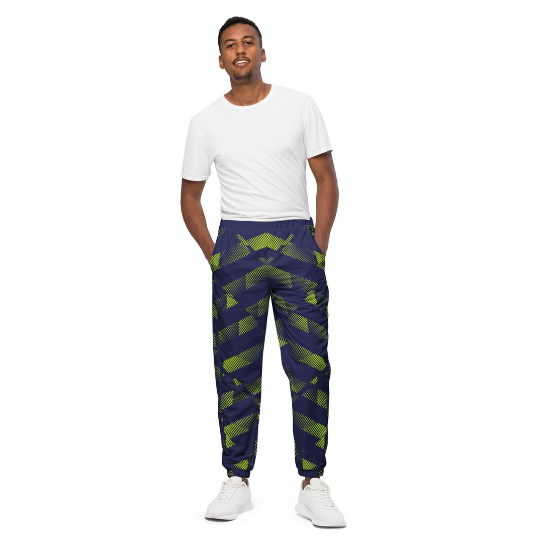 Unisex Track Pants - Blue-Green Striker