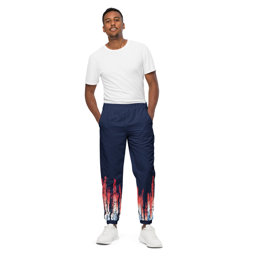 Unisex Track Pants - Blue-Red Hope