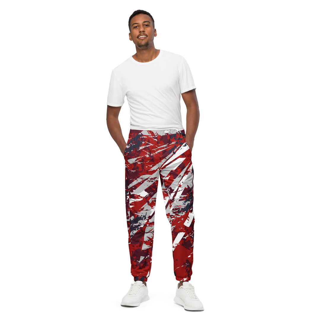 Unisex Track Pants - Red-White Phoenix