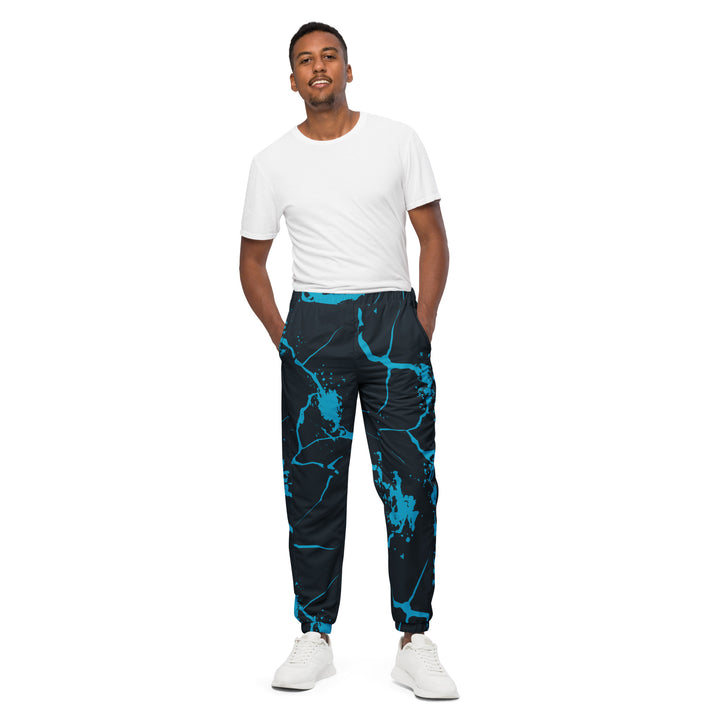 Unisex Track Pants - Black-Blue Nerve