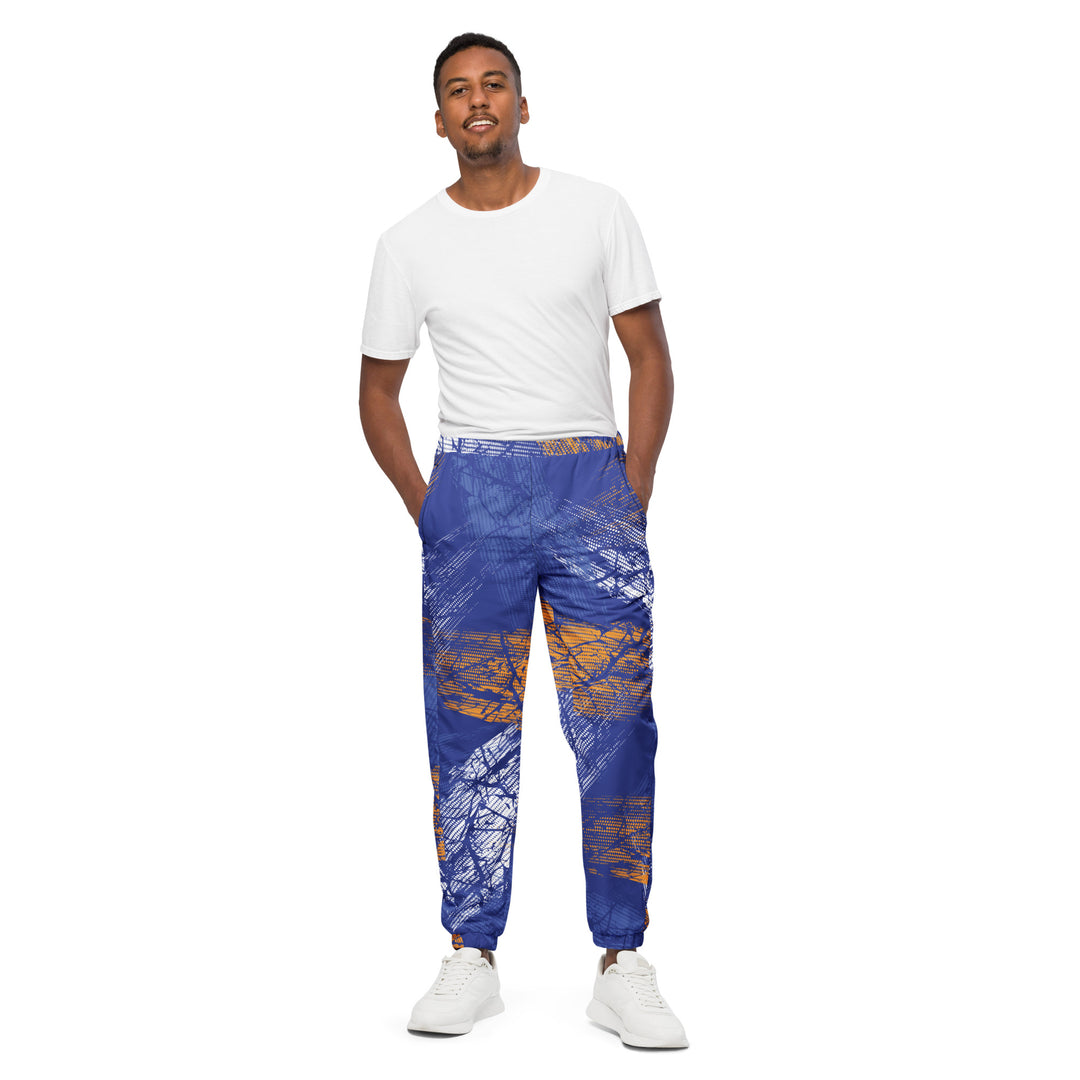 Unisex Track Pants - Blue-Orange Stroke