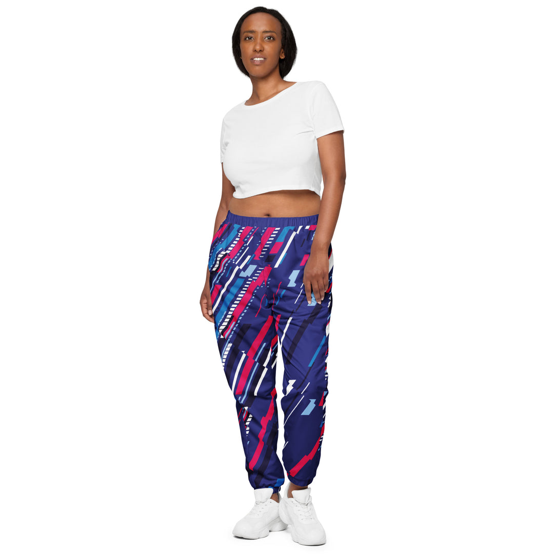 Unisex Track Pants - Purple-Pink Rain