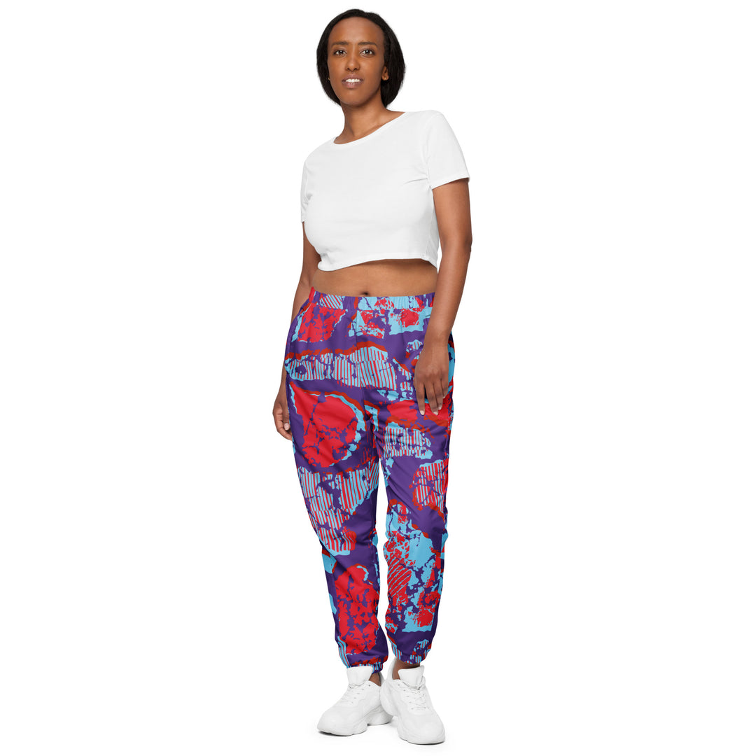 Unisex Track Pants - Purple-Red Cell