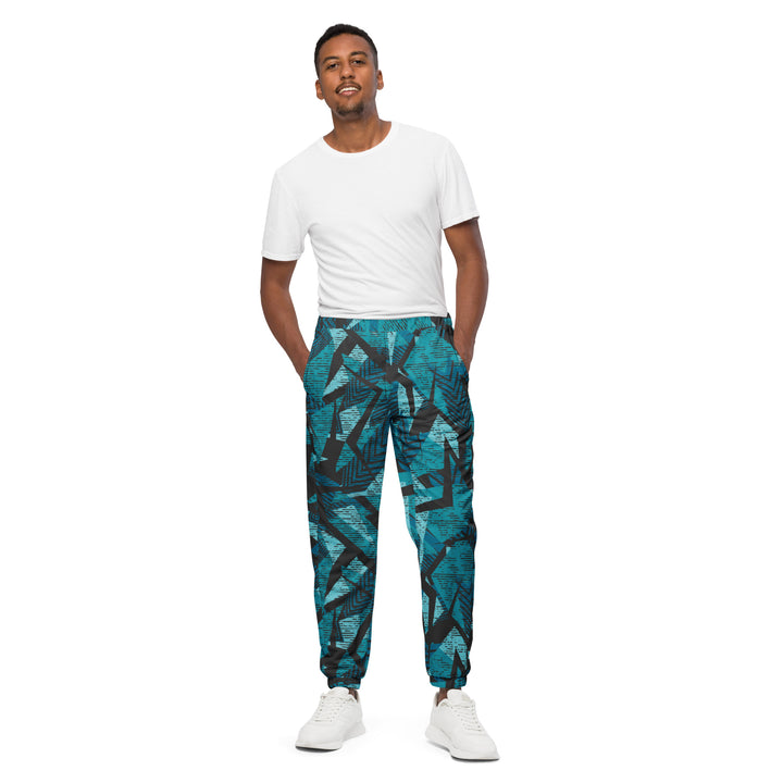 Unisex Track Pants - Turquoise-Black Arrow